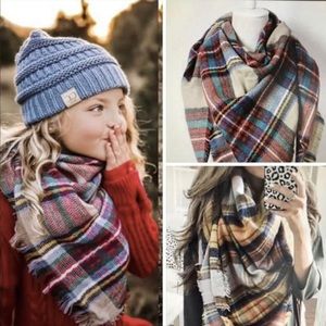 Kids blanket scarves